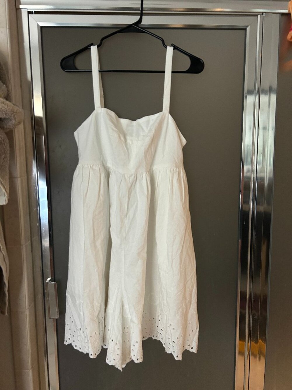 Maeve White Eyelet Sundress Jumpsuit
